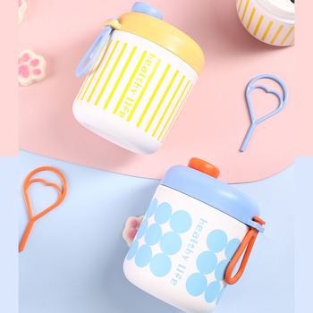 Kaasaskantav Hommikusass: Puderikauss Tiheda Lukustusega, 501–800 ml, Toiduklass Plastikas