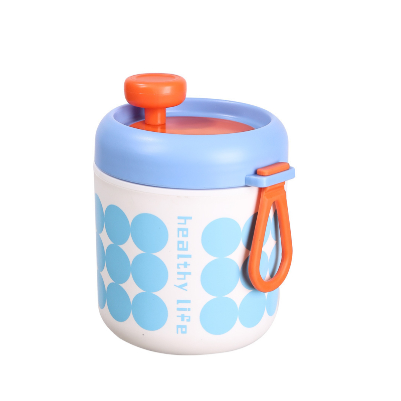 Kaasaskantav Hommikusass: Puderikauss Tiheda Lukustusega, 501–800 ml, Toiduklass Plastikas