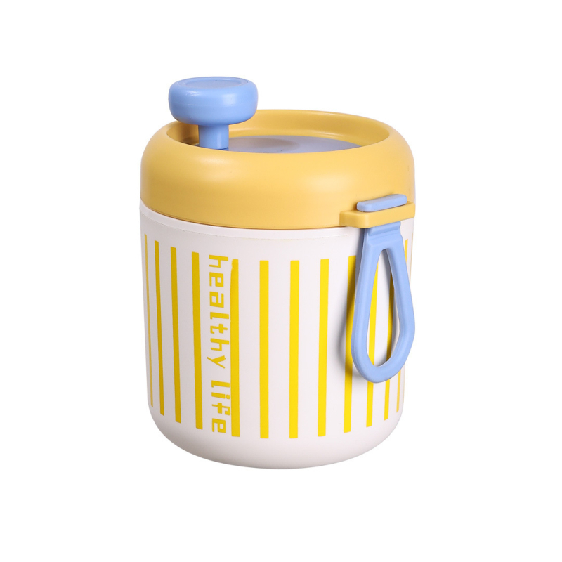 Kaasaskantav Hommikusass: Puderikauss Tiheda Lukustusega, 501–800 ml, Toiduklass Plastikas