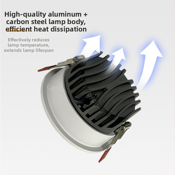 Ultra vékony mennyezeti LED beépített downlight, anti‑fényvisszaverődés, intelligens fényerő- és színbeállítás, COB keskeny keret, CRI ≥95, feszültség ≤36V, vezérlés távirányítóval/smarth/hang