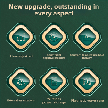 Oaks Br-g536 Ühildatav meridiaaniharja elektriline massaaž, 4 kiirust, temperatuuri reguleeritav kuni 9 taset, ABS-korpus, nuppude abil juhtimine