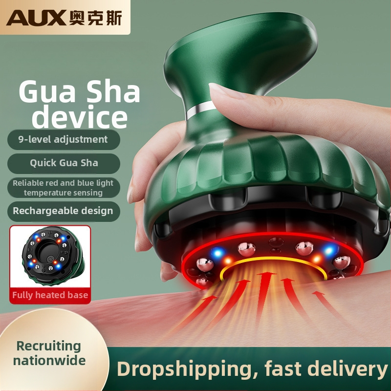 Oaks Br-g536 Ühildatav meridiaaniharja elektriline massaaž, 4 kiirust, temperatuuri reguleeritav kuni 9 taset, ABS-korpus, nuppude abil juhtimine