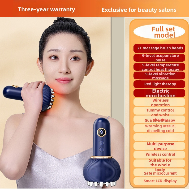 Oaks Br-g536 Ühildatav meridiaaniharja elektriline massaaž, 4 kiirust, temperatuuri reguleeritav kuni 9 taset, ABS-korpus, nuppude abil juhtimine