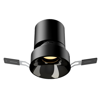 LED ugrađeni spot svjetlo s inteligentnim dimiranjem i zaštitom vida, za dnevni boravak, skriven downlight (CRI ≥95, napon ≤36V, COB izvor svjetla, gumb prekidač, aluminijsko kućište)