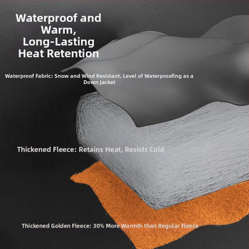 Kepu kelio sąnario apsauga elektriniams transporto priemonėms – vėjo atspari žiemos šilumos apsauga motociklui ir elektriniam paspirtukui, suaugusiems, modelis KP-HJRHX-040