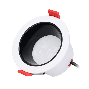 LED εντοιχισμένο φωτιστικό οροφής, τριχρωμικό dimming (3000/4000/6000K), ισχύς 6–10W, Ø75 mm άνοιγμα, αλουμινένιο περίβλημα, 220V