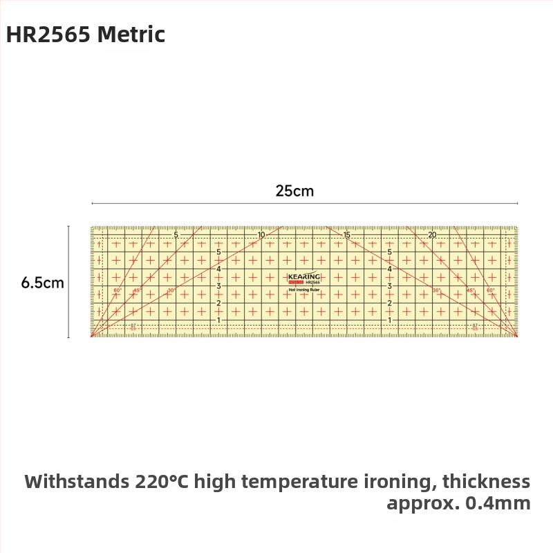 Kolding sentimeetriline joonlaud — plastikkorpus, kohandatav trükk, pakend 1/12/240