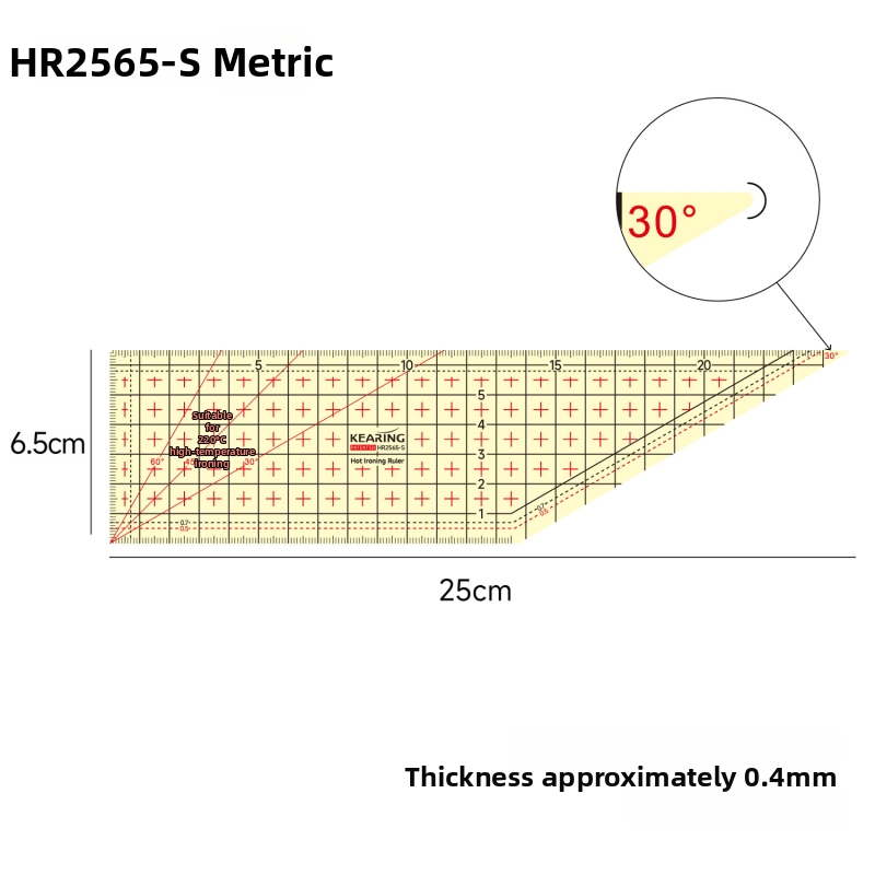 Kolding sentimeetriline joonlaud — plastikkorpus, kohandatav trükk, pakend 1/12/240
