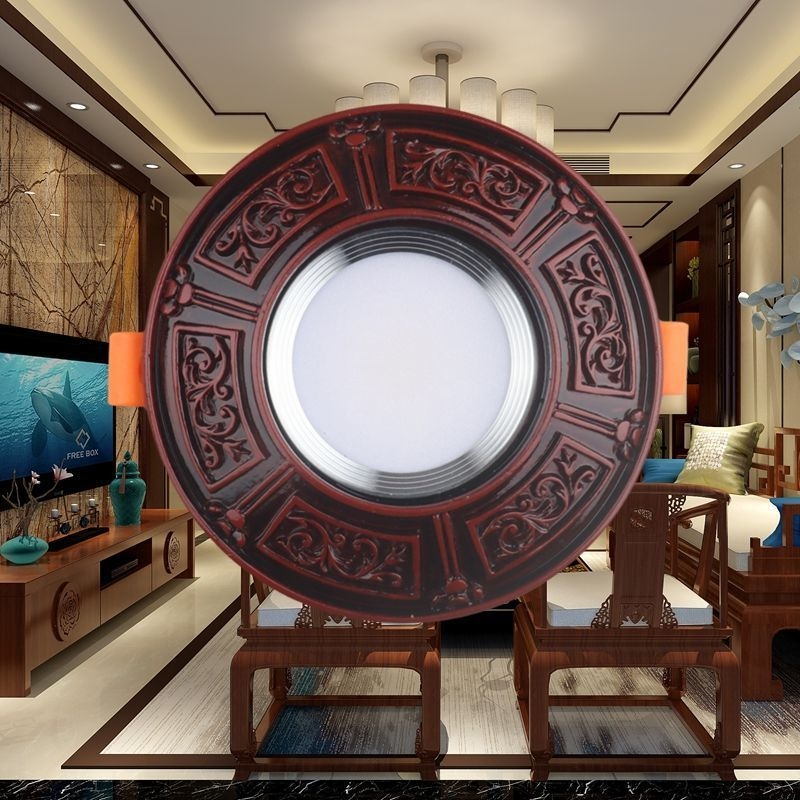 LED Bull's-Eye таванен вграден downlight, 6/7.5/8 дупки, 110–240 V, CRI ≥95, гласово управление, метален корпус