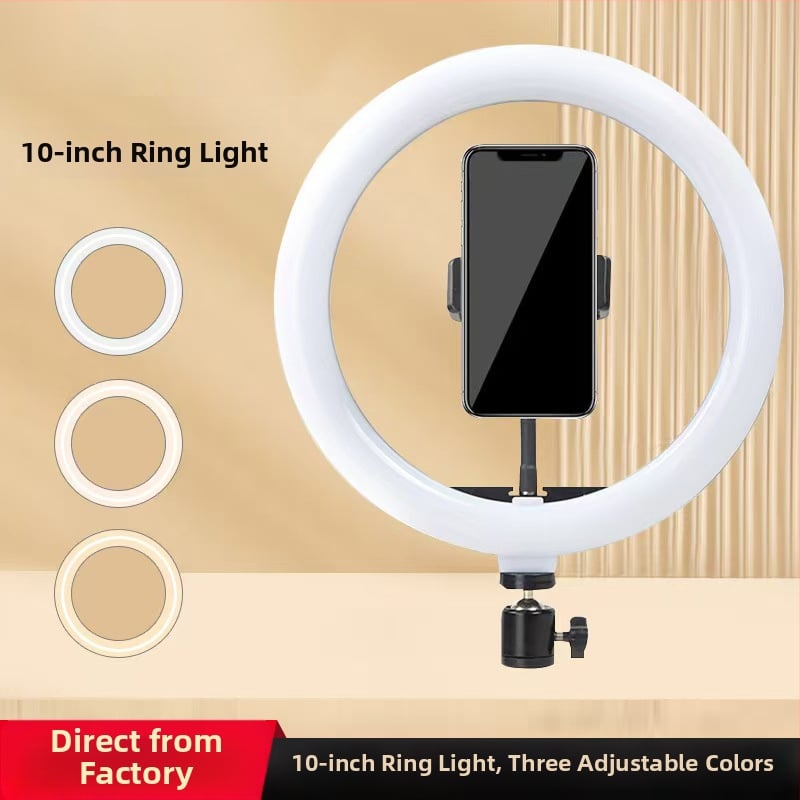 LED kruhové svetlo L-609 pre živé vysielanie krásy, ~10W, 5V, stolné použitie