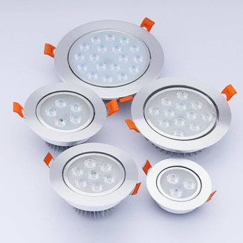 LED таванна прожекторна светлина, вградена, регулируем ъгъл, мощност 3W/5W/7W/12W, напрежение 110–240V, CRI ≥95