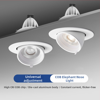 LED peidetud laevalgusti, reguleeritav nurk, anti-glare, seina pesuvalgustus, alumiiniumkorpus, CRI ≥90, 220V