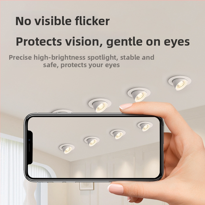 LED peidetud laevalgusti, reguleeritav nurk, anti-glare, seina pesuvalgustus, alumiiniumkorpus, CRI ≥90, 220V