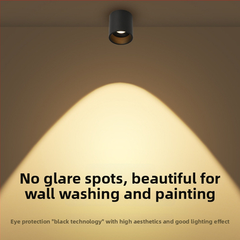 Povrchovo montovaný LED downlight, 6-10W, 220V, CRI ≥90