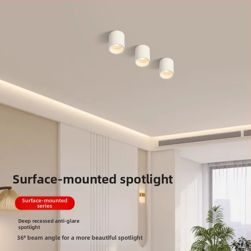 Povrchovo montovaný LED downlight, 6-10W, 220V, CRI ≥90