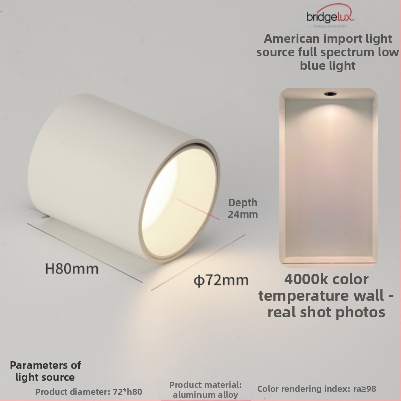 Povrchovo montovaný LED downlight, 6-10W, 220V, CRI ≥90
