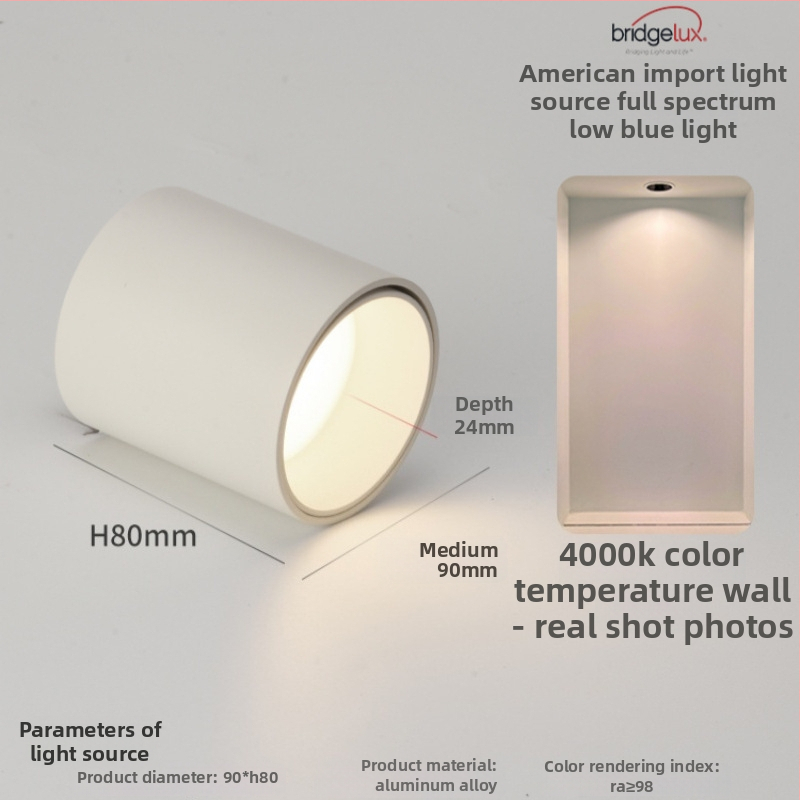 Povrchovo montovaný LED downlight, 6-10W, 220V, CRI ≥90