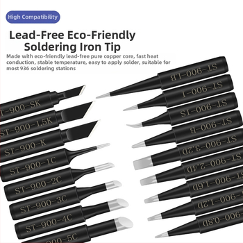 Universali litavimo antgalis 936 – pastovi temperatūra, vidinis šildymas, kopito plokščių gali