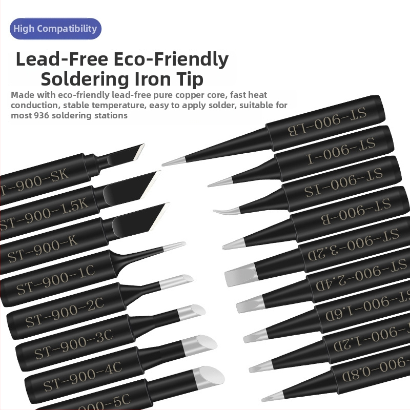 Universali litavimo antgalis 936 – pastovi temperatūra, vidinis šildymas, kopito plokščių gali