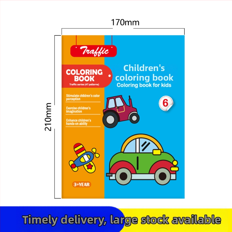 Du Le Zi joonistamis- ja värvimise komplekt lastele 3–6 aastat, paberipõhine, kohandatud jooniste järgi