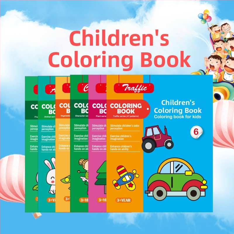 Du Le Zi spalvinimo ir piešinio rinkinys vaikams nuo 3 iki 6 metų, popierinis pagrindas, pritaikytas pagal brėžinius