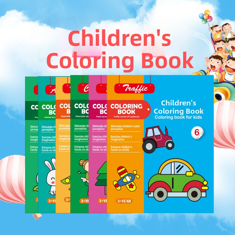 Du Le Zi spalvinimo ir piešinio rinkinys vaikams nuo 3 iki 6 metų, popierinis pagrindas, pritaikytas pagal brėžinius