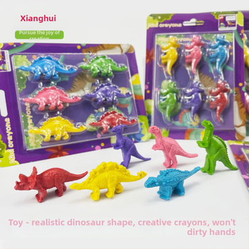 Plastvormidega krayonide värvimise komplekt — mudel XH-040, ümmargune pliiats, Styling Crayon seeria, korpus paberist