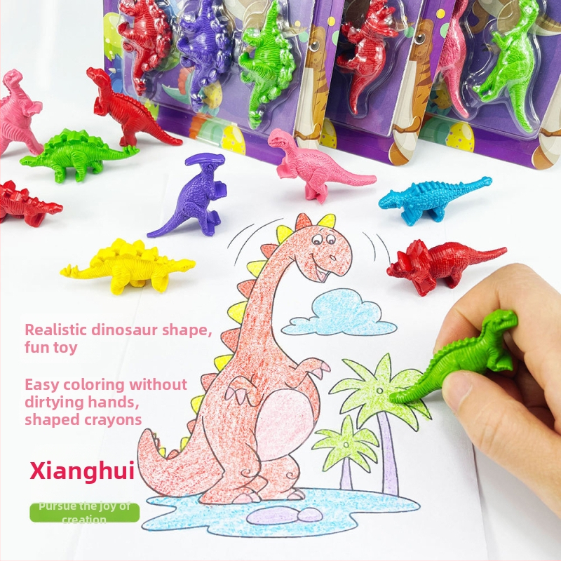 Plastformų dažymo rinkinys su vašku pieštukais — modelis XH-040, apvalus pieštukas, Styling Crayon serija, korpusas iš popieriaus