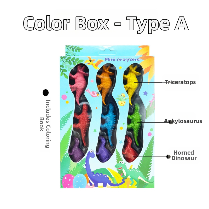 Plastvormidega krayonide värvimise komplekt — mudel XH-040, ümmargune pliiats, Styling Crayon seeria, korpus paberist