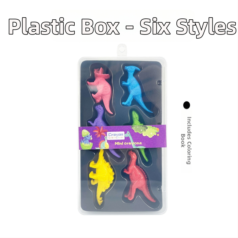 Plastvormidega krayonide värvimise komplekt — mudel XH-040, ümmargune pliiats, Styling Crayon seeria, korpus paberist