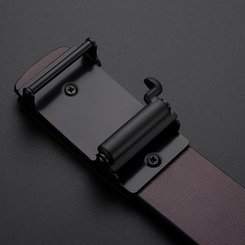 Centură pentru bărbați: cataramă automată clasică, curea din PU, cataramă netedă, stil de afaceri, Kimbottom