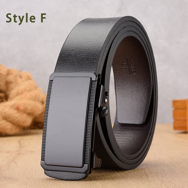 Centură pentru bărbați: cataramă automată clasică, curea din PU, cataramă netedă, stil de afaceri, Kimbottom