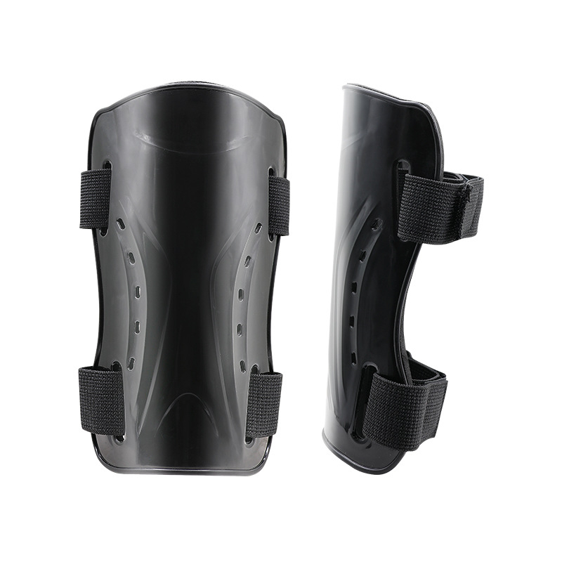 Futbolo blauzdos apsauga su plastiko korpusu, dviguba Velcro juosta