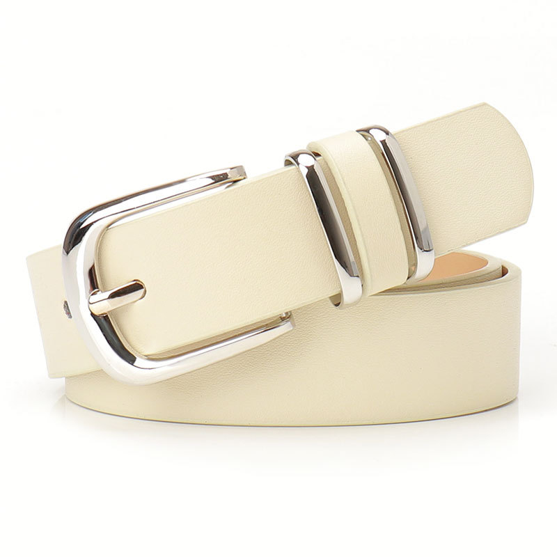 Curea dama cu imprimeu leopard, cu inel dublu, piele ecologică, cataramă din aliaj, închidere cu pin, finisaj electroplating, stil urban commuter