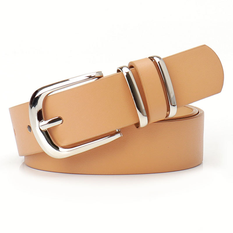 Curea dama cu imprimeu leopard, cu inel dublu, piele ecologică, cataramă din aliaj, închidere cu pin, finisaj electroplating, stil urban commuter