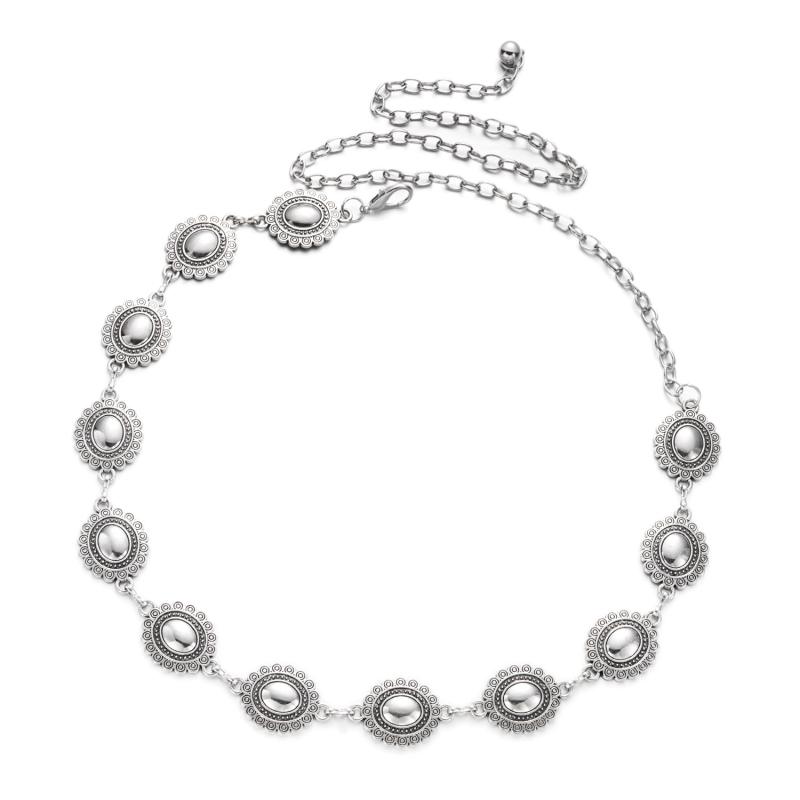 Moterų juosmens grandinė, lydinys, ilgis 125 cm arba 115 cm, bohemiškas stilius, leidimas 2025 m. ruduo