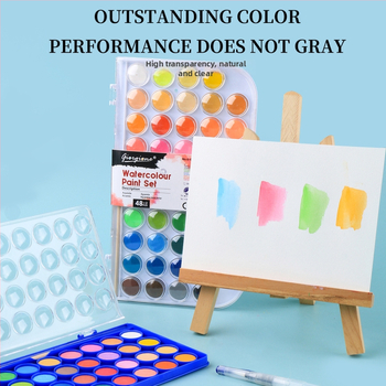 Giorgione kõva vesivärvi värvide komplekt, pulbrilised plaadid, karbis, 12–48 värvi, vesivärvidega maalimiseks.