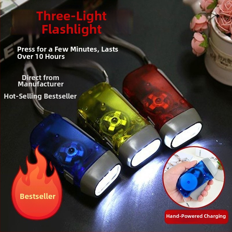 Rokas darbības lukturis — pašgenerējošs, ultra spilgts LED, kompakts ārējai izmantošanai, Town Head