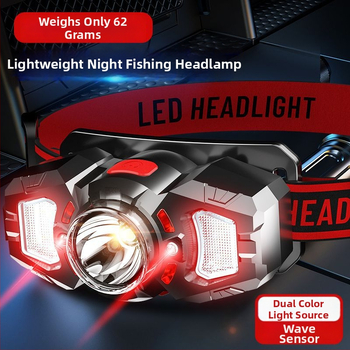 Hengnuo LED galvos žibintas, įkraunamas, 1200 mAh, 3,5 V, spindulio nuotolis 200-500 m