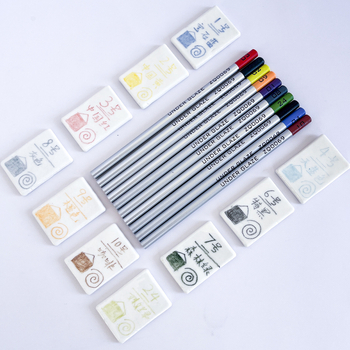 Thiaoohua zemglazūras krāsu zīmulis keramiskajai gleznošanai, viens komplekts; Materiāls: zemglazūras krāsa; Produkta kods: Underglaze colored pencil (single); Lietošana: keramiskā gleznošana