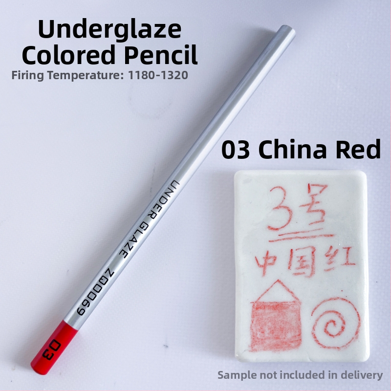 Thiaoohua zemglazūras krāsu zīmulis keramiskajai gleznošanai, viens komplekts; Materiāls: zemglazūras krāsa; Produkta kods: Underglaze colored pencil (single); Lietošana: keramiskā gleznošana