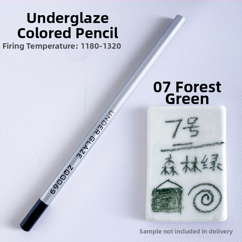 Thiaoohua zemglazūras krāsu zīmulis keramiskajai gleznošanai, viens komplekts; Materiāls: zemglazūras krāsa; Produkta kods: Underglaze colored pencil (single); Lietošana: keramiskā gleznošana