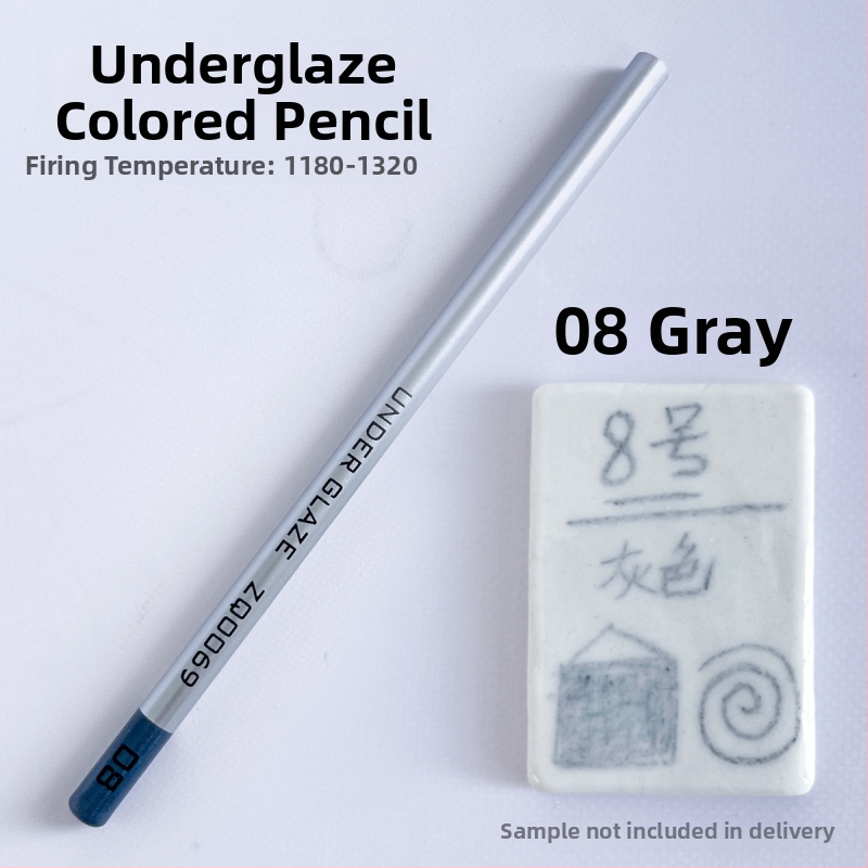 Thiaoohua zemglazūras krāsu zīmulis keramiskajai gleznošanai, viens komplekts; Materiāls: zemglazūras krāsa; Produkta kods: Underglaze colored pencil (single); Lietošana: keramiskā gleznošana