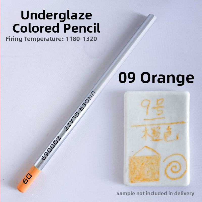 Thiaoohua zemglazūras krāsu zīmulis keramiskajai gleznošanai, viens komplekts; Materiāls: zemglazūras krāsa; Produkta kods: Underglaze colored pencil (single); Lietošana: keramiskā gleznošana