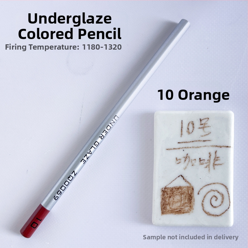 Thiaoohua zemglazūras krāsu zīmulis keramiskajai gleznošanai, viens komplekts; Materiāls: zemglazūras krāsa; Produkta kods: Underglaze colored pencil (single); Lietošana: keramiskā gleznošana