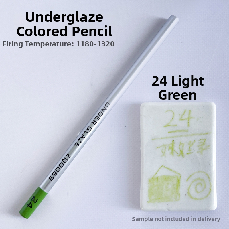 Thiaoohua zemglazūras krāsu zīmulis keramiskajai gleznošanai, viens komplekts; Materiāls: zemglazūras krāsa; Produkta kods: Underglaze colored pencil (single); Lietošana: keramiskā gleznošana