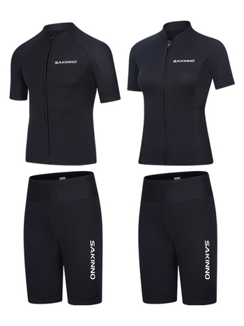 Unisex dviejų dalių nardymo wetsuit iš neopreno, 90% neoprenas + 10% nailonas, šiltas, visiems sezonams