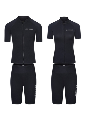 Unisex dviejų dalių nardymo wetsuit iš neopreno, 90% neoprenas + 10% nailonas, šiltas, visiems sezonams