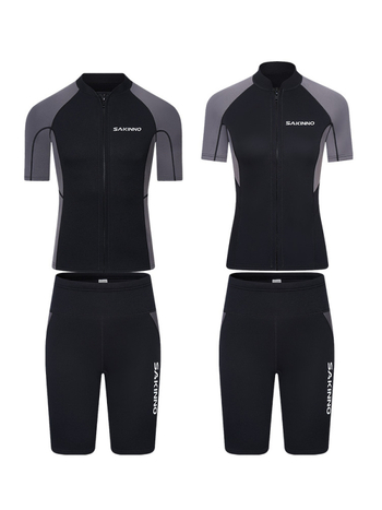 Unisex dviejų dalių nardymo wetsuit iš neopreno, 90% neoprenas + 10% nailonas, šiltas, visiems sezonams
