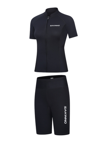 Unisex dviejų dalių nardymo wetsuit iš neopreno, 90% neoprenas + 10% nailonas, šiltas, visiems sezonams